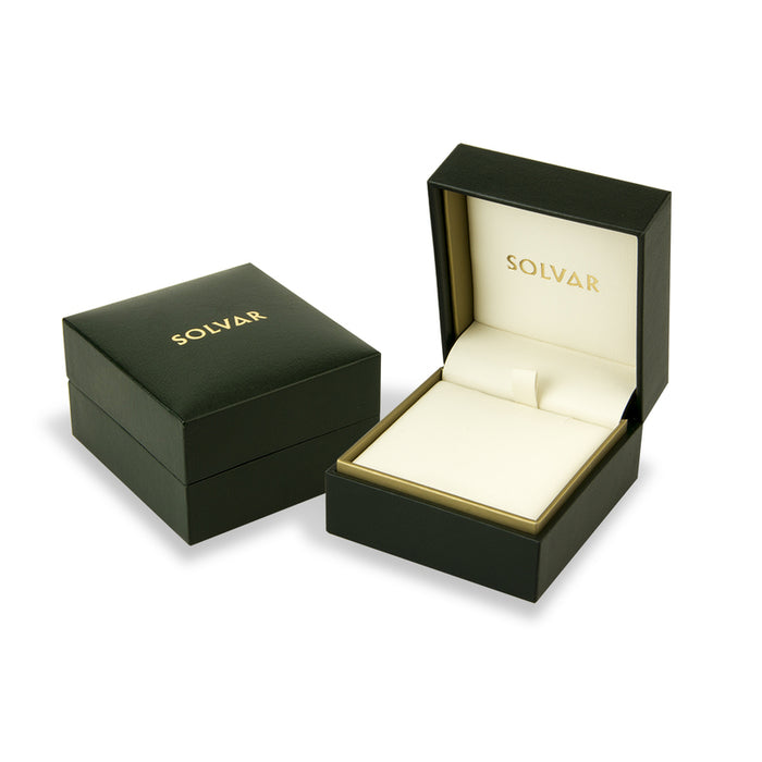 14K Two Tone Diamond Trinity Knot Stud Earrings - Skellig Gift Store