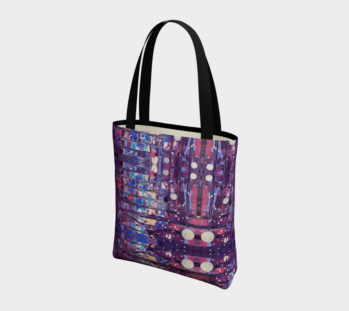 "1972" Tote Bag (Purple, Pink)