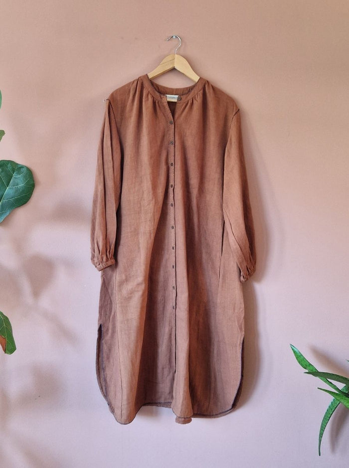 aira jacket dress - kala cotton embroidery (bloom)