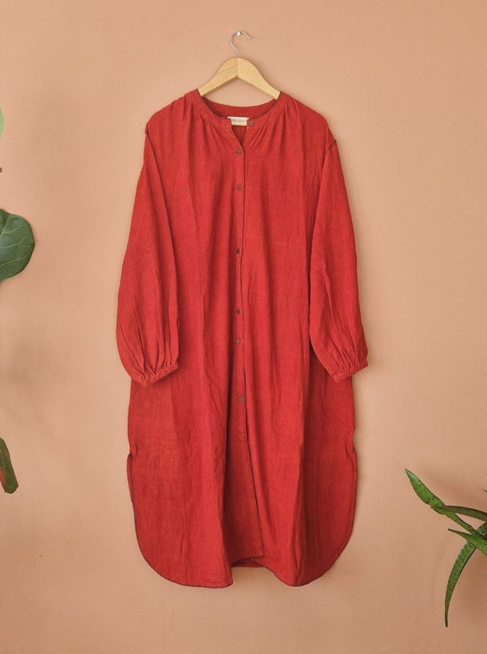aira jacket dress - kala cotton embroidery (bloom)