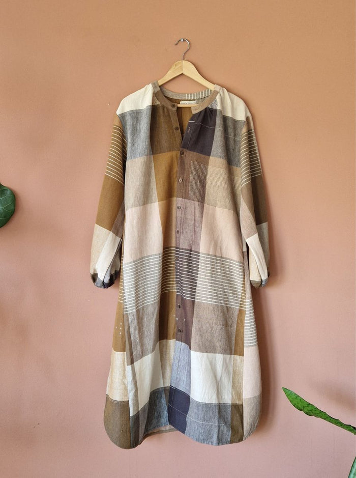 aira jacket dress - kala cotton wool (bloom)