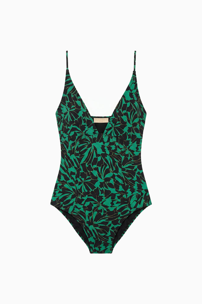 Alba Deep V Maillot - Neptune