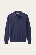 Alessandro Merino Polo Knit Blue