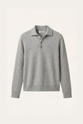Alessandro Merino Polo Knit Grey