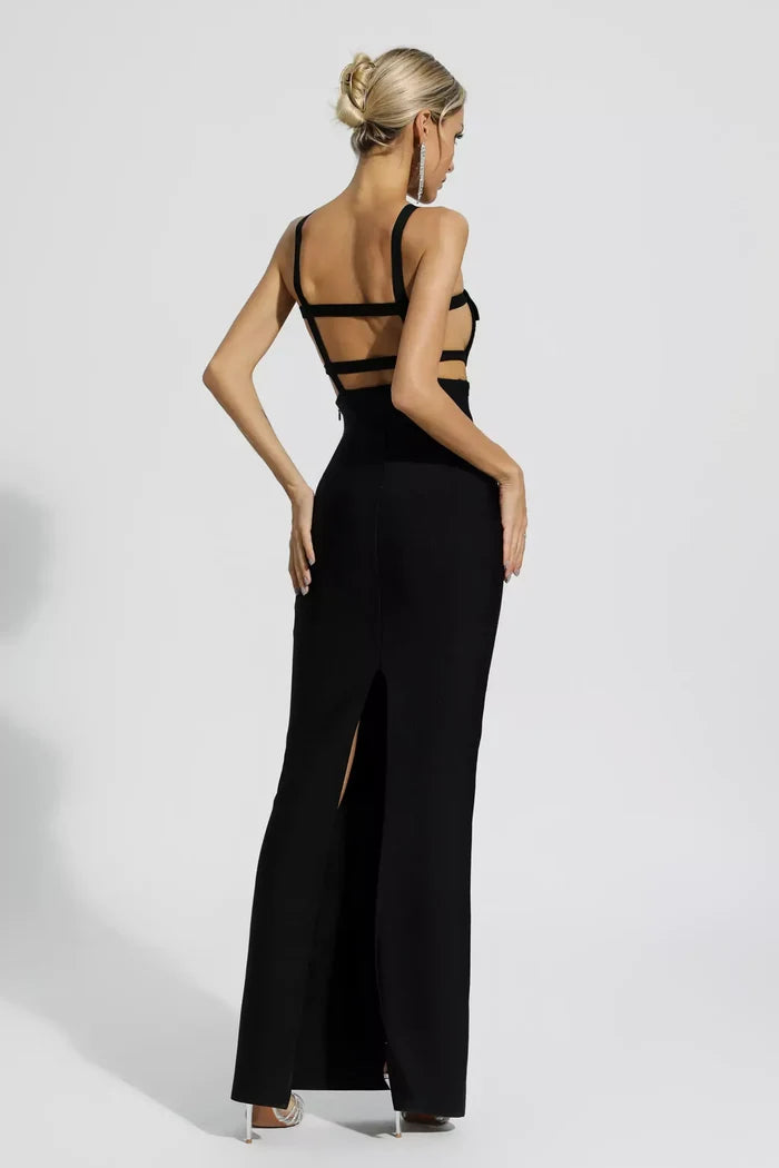 Anaya Backless Criss-Cross Maxi Dress