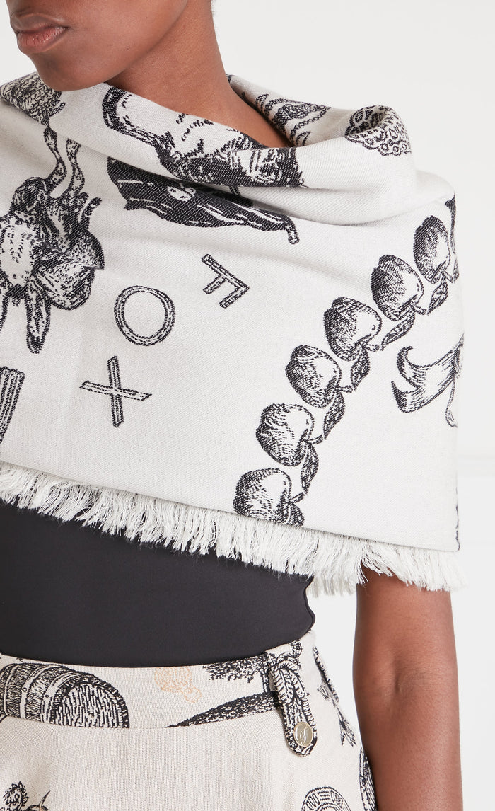 Anniversary Shawl - White