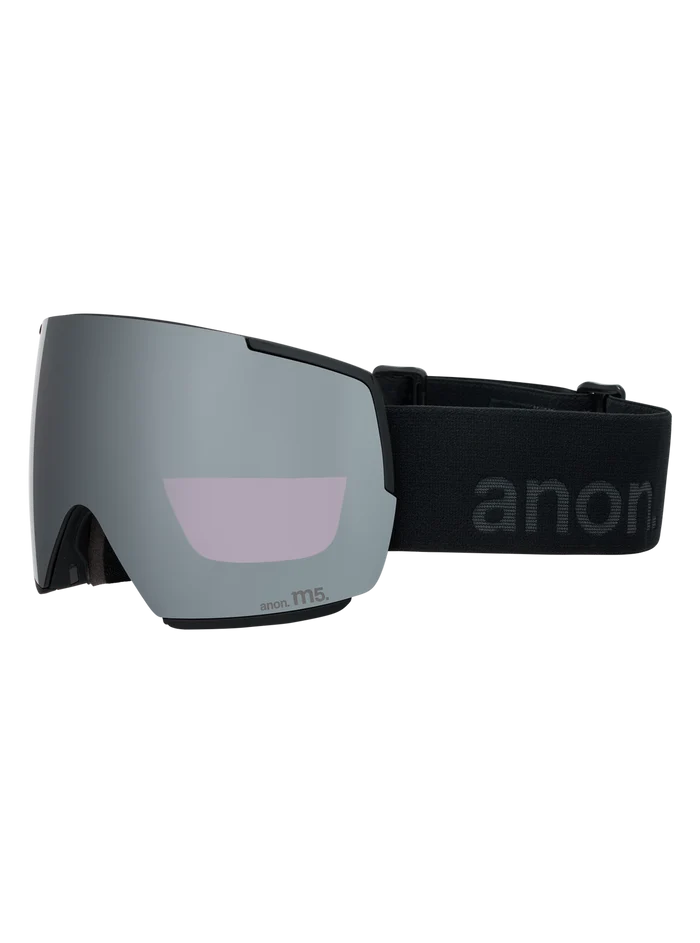 Product image of Anon M5 Goggles + Bonus Lens + MFI® Face Mask[Variant:Frame: Smoke, Lens: Perceive Sunny Onyx (6% / S4), Spare Lens: Perceive Variable Violet (34% / S2)]