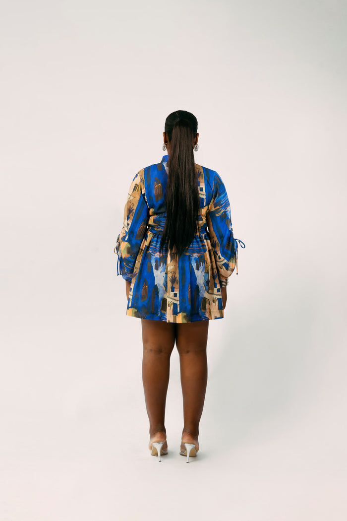 ANTIBES DRESS - BLUE