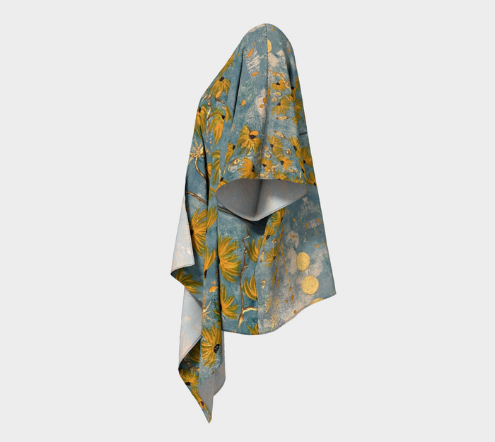 “August Sunflowers” Elegant Shrug