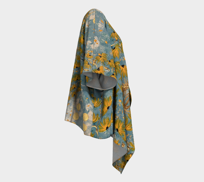 “August Sunflowers” Elegant Shrug
