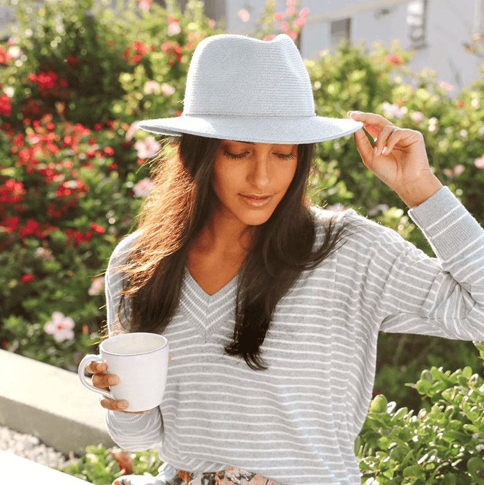 Avoca Fedora Sky Blue - Emthunzini Hats - view 3