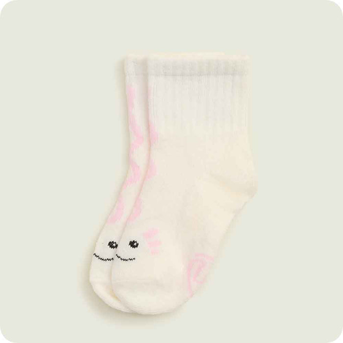 warmies pink axolotl knit baby socks