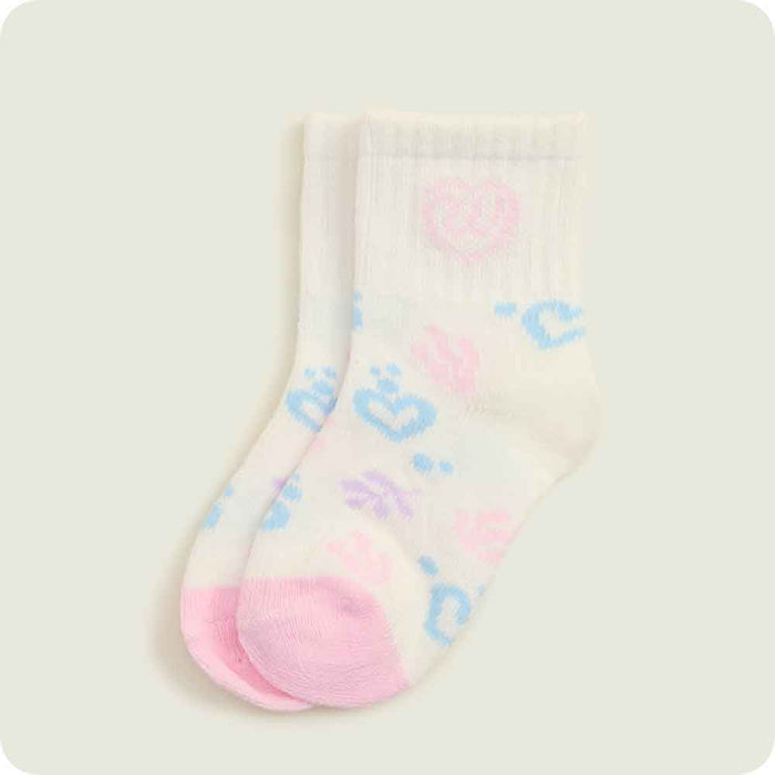 warmies pink knit baby sock set