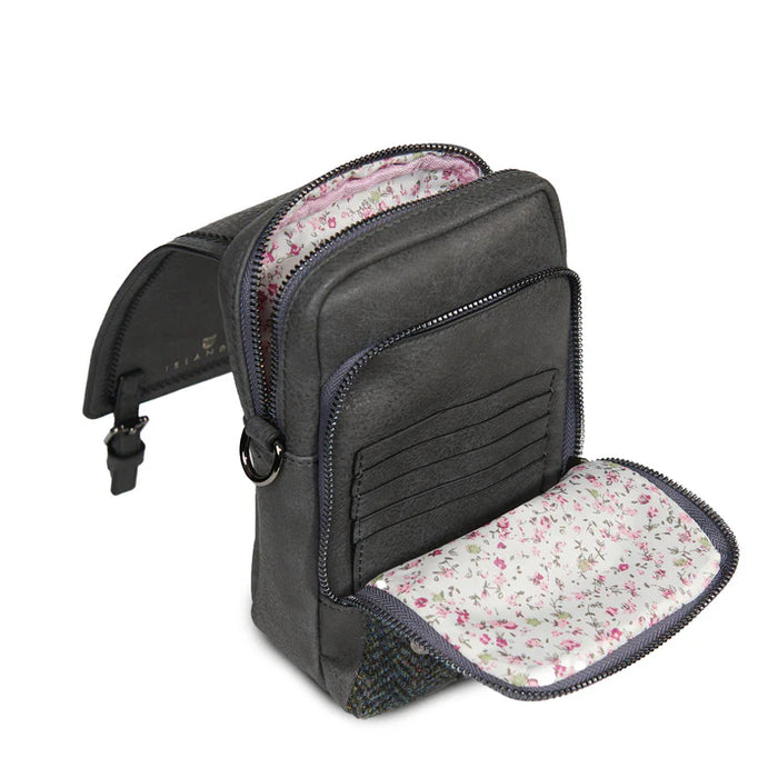 Baby Jura Crossbody - Black & Gray Herringbone