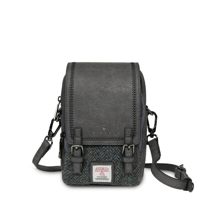 Baby Jura Crossbody - Black & Gray Herringbone