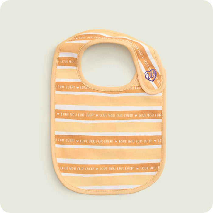 warmies golden dog baby bib set love you fur ever pattern
