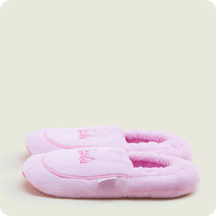 Barbie Warmies slippers detailed view
