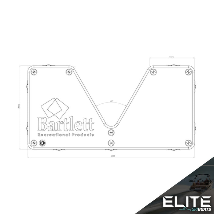 BARTLETT PONTOON - V DECK 4MX2M