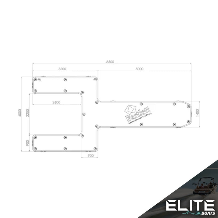 BARTLETT PONTOON U SHAPE 8.5M X4M