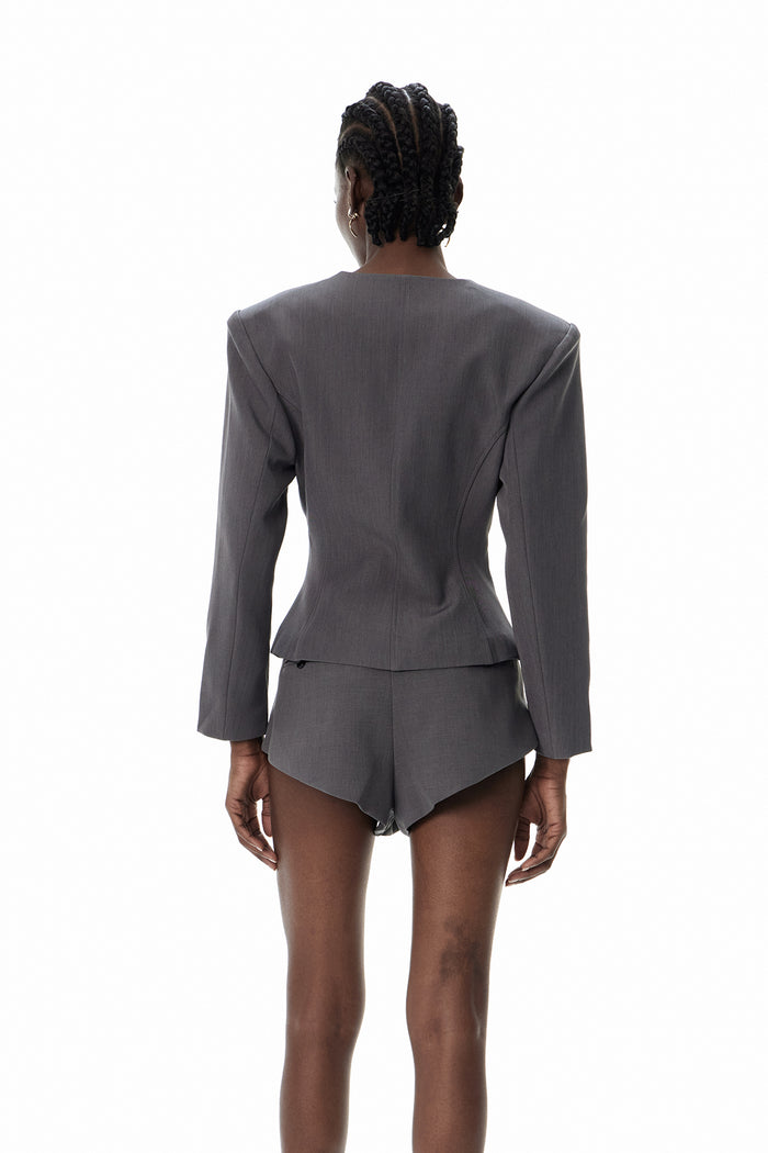 Behnam Crew Neck Button Pants Set