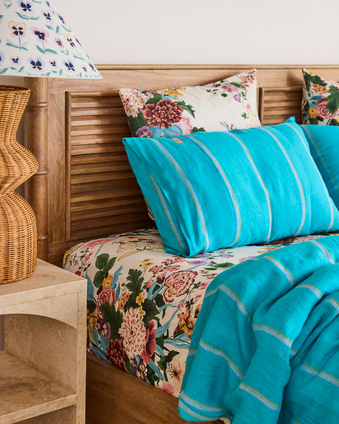 Belle Floral Organic Cotton European Pillowcases