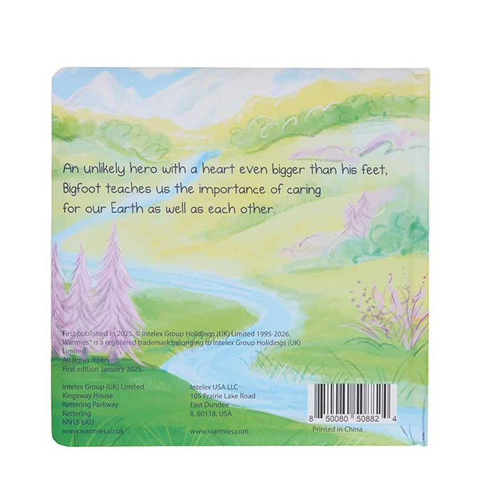 Warmies Bigfoot's Big Stomp Board Book back cover