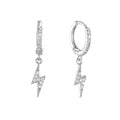 Bijoux De Mimi "Talitha" Lightning Bolt Huggie Earrings