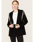 Blue B Fringe Rhinestone Blazer