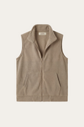 Bormio Zip Fleece Vest Beige