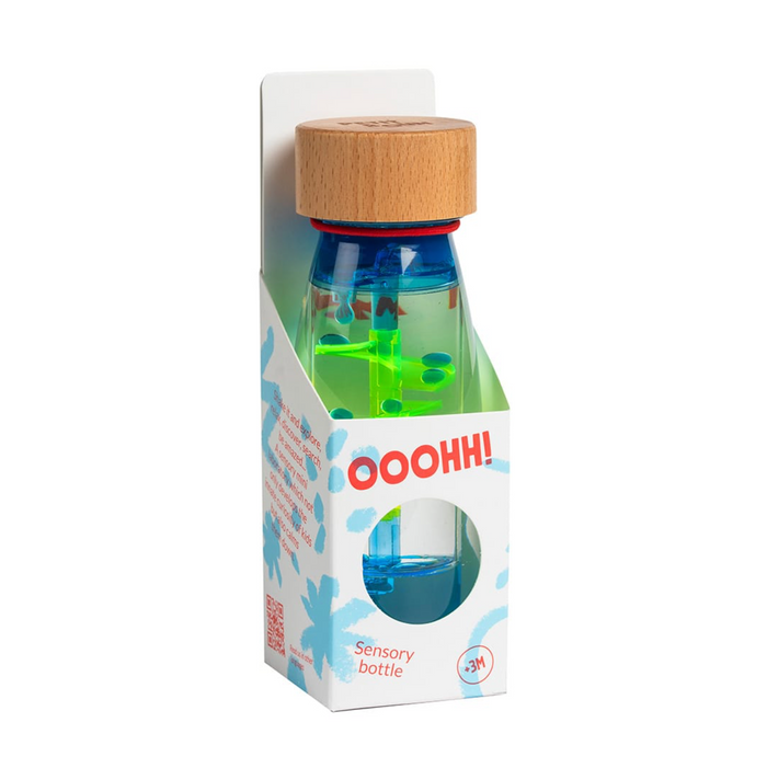 Bouteille sensorielle | Spirale Bleue