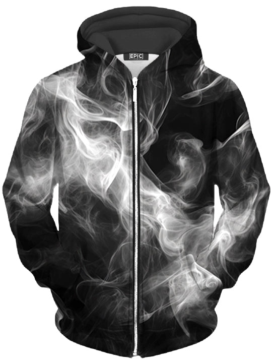 Breathe the Void Unisex Zip-Up Hoodie iEDM Epic Hoodie