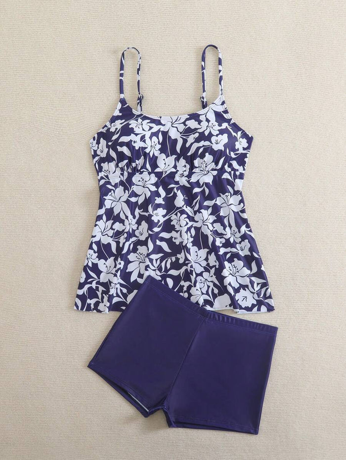 Breezy | Floral Tummy Cover Tankini