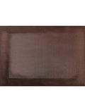 Eclectic ASA Selection brown PVC placemat with a refined woven texture for a modern and durable table setting.
