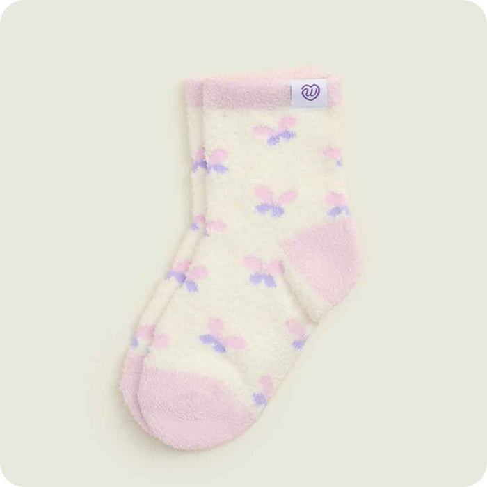 Warmies Butterfly pattern Crew Sock Set for toddlers