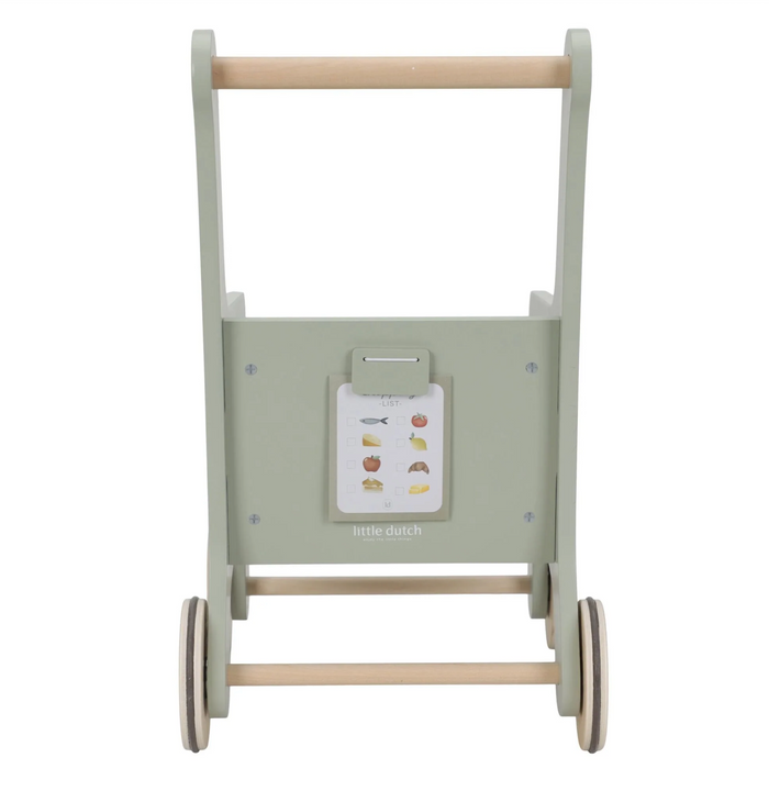 Caddie de courses en bois