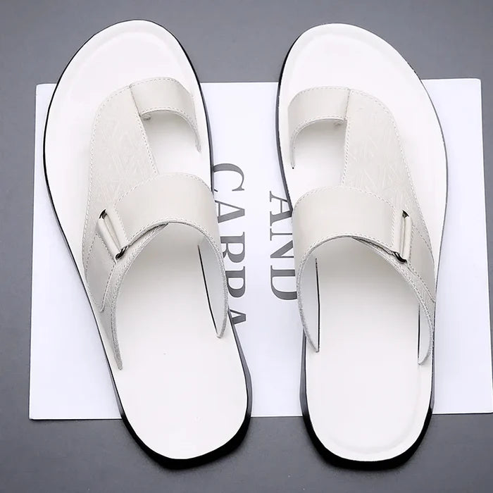 Callen Luxe™ | Bare Leather Sandals