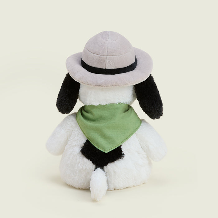 camp snoopy stuffed animal warmies back detail