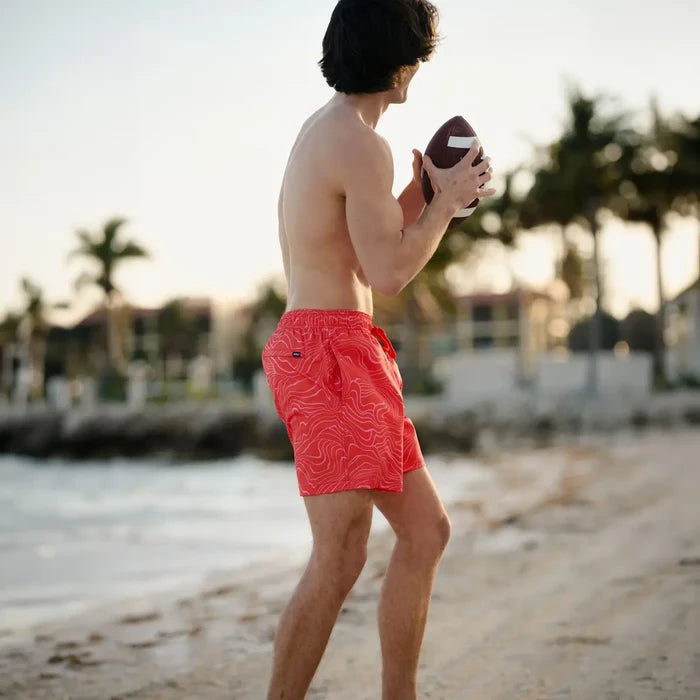 Capelle Miami Men's Sand Waves Heat and Bloom Hybrid Shorts