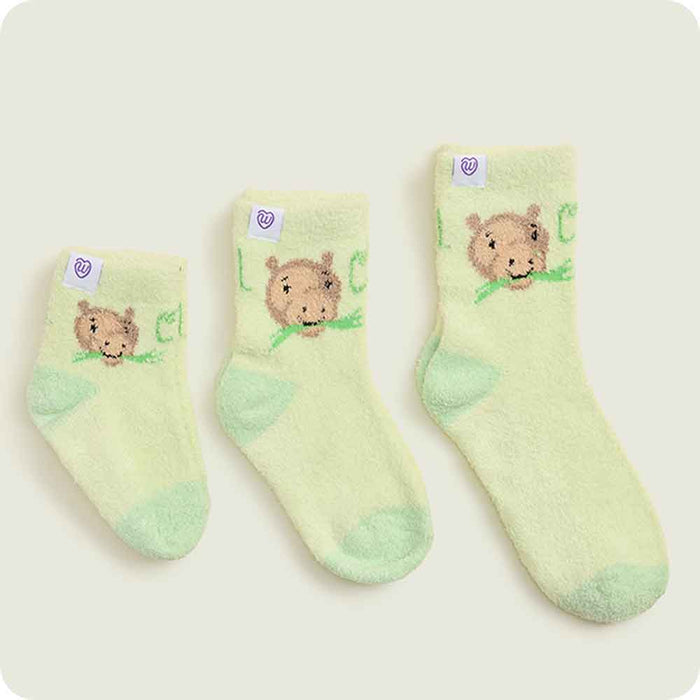 warmies Capybara toddler Crew Sock Set