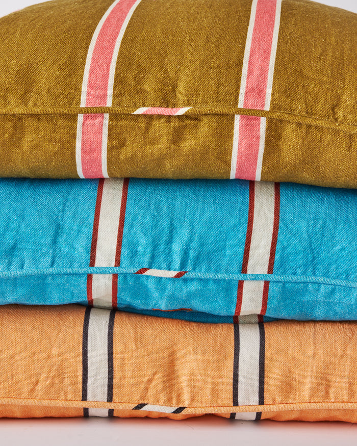 Carob Stripe Upholstery Rectangle Lounge Cushion