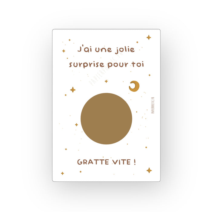 Carte à gratter échographie | Ciel étoilé
