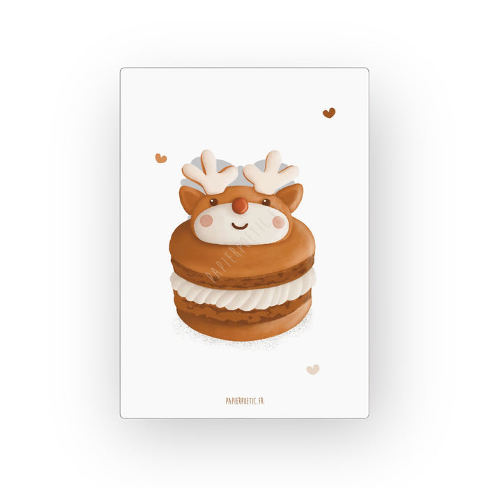 Carte | Macaron renne