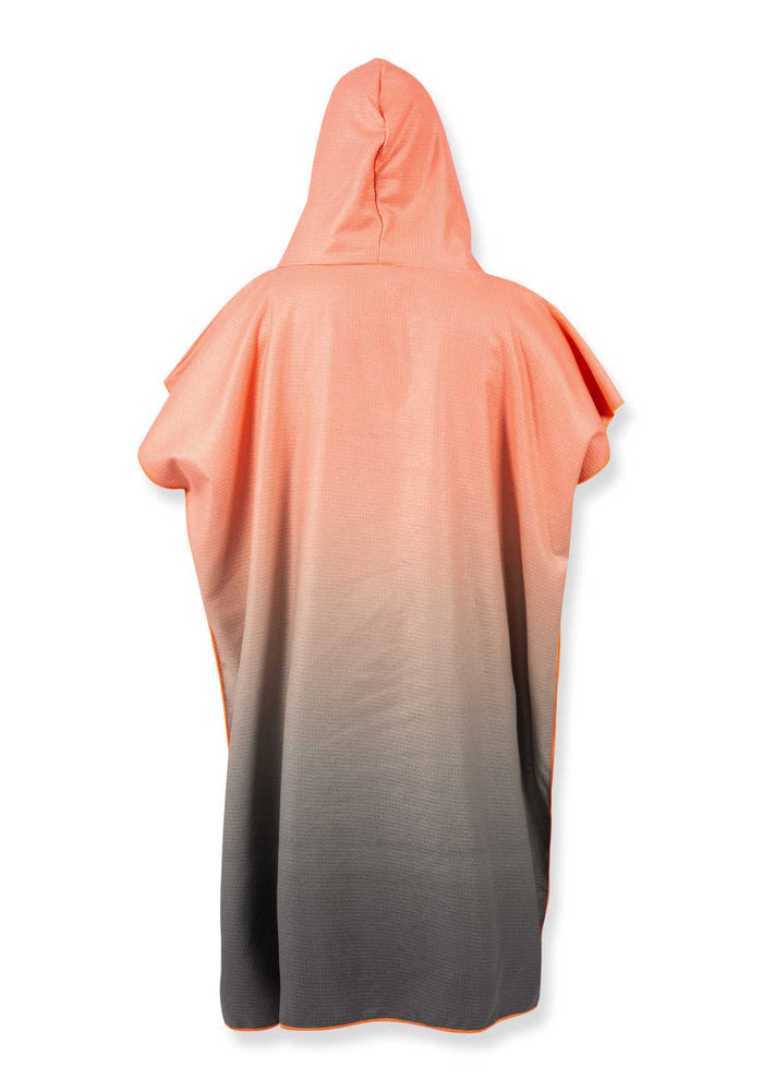 Charcoal Peach Fade Poncho Towel