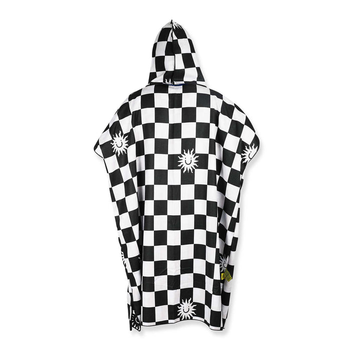 Checked Out Black Poncho Towel