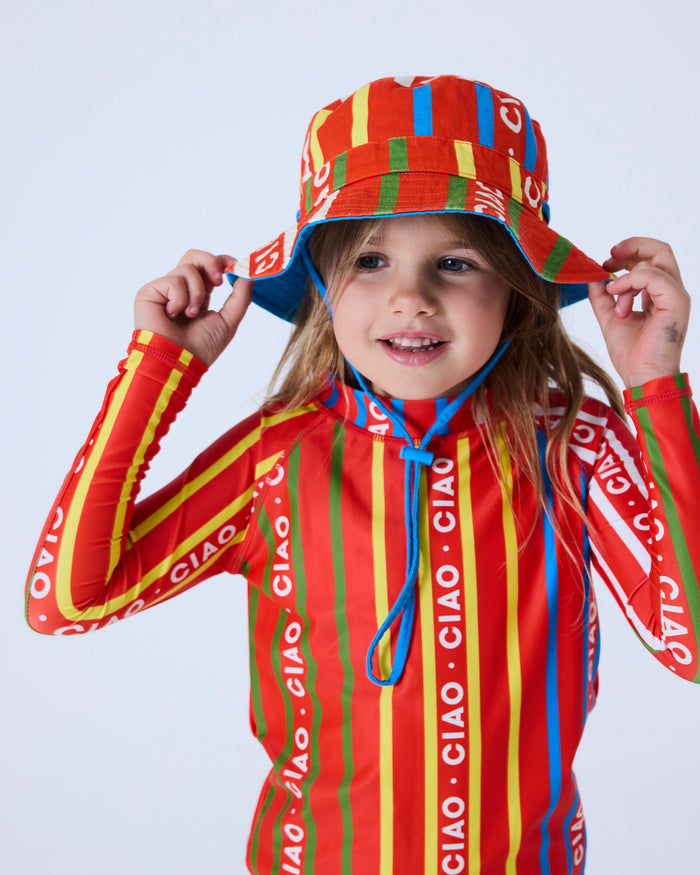 Ciao Stripe Beach Hat