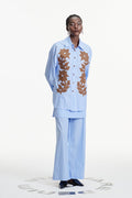Clementina Print Stripe Pants Set