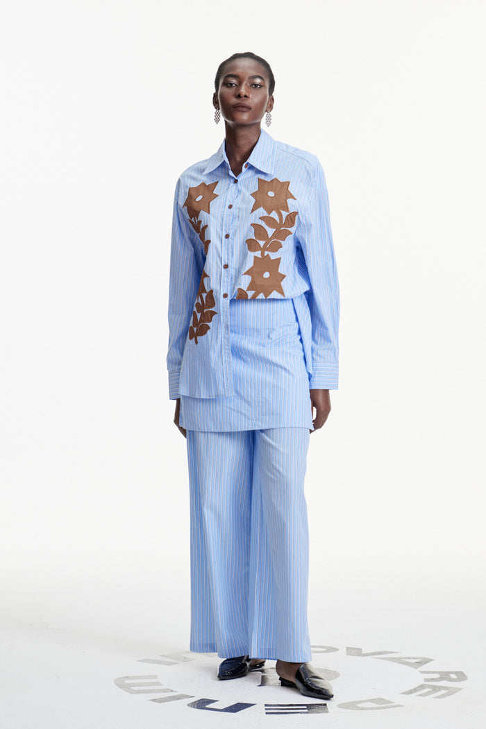 Clementina Print Stripe Pants Set