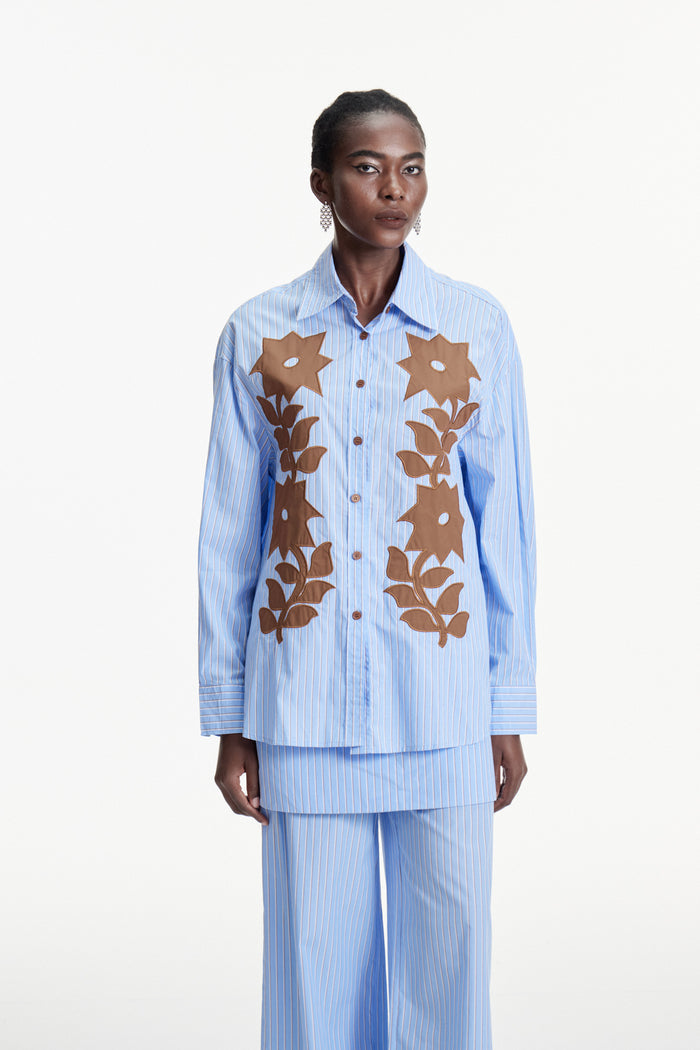 Clementina Print Stripe Pants Set