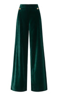 Clove Velvet Trousers - Emerald