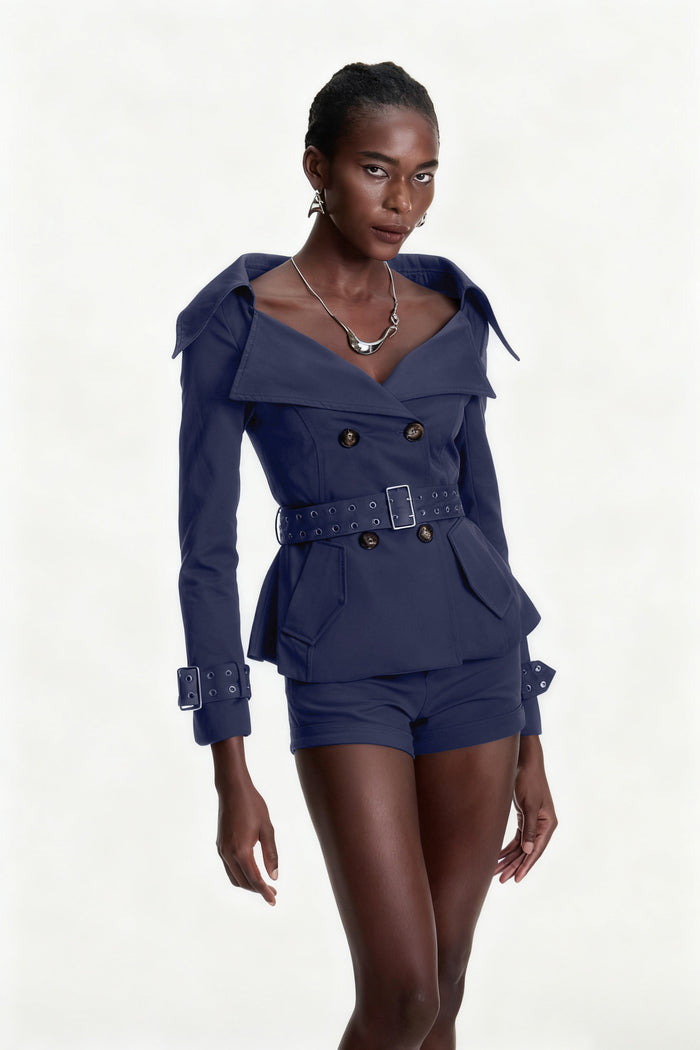 Colombo Lapel Buckle Jacket
